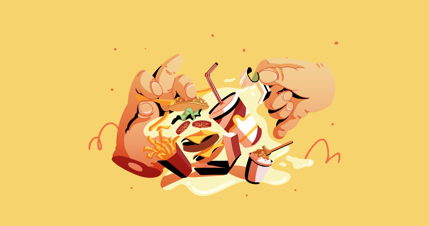 illustration francois lefevre fastfood